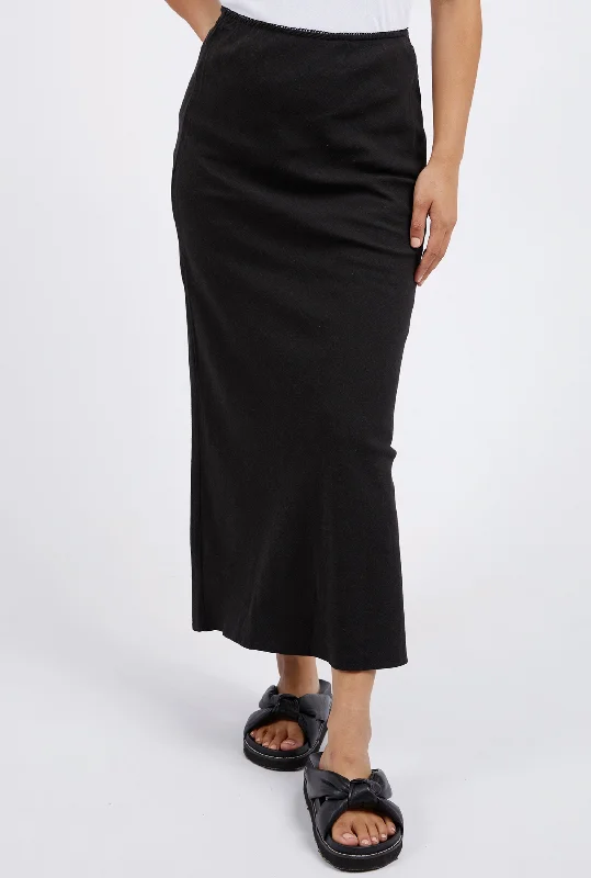 Foxwood Bronte Linen Skirt - Black