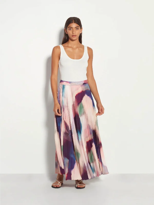 Juliette Hogan Evelyn Pleat Skirt - Prism Illuminate Crepe (COMING SOON)