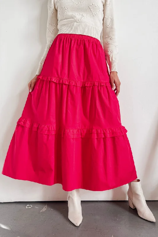 La Vie En Rose Maxi Skirt