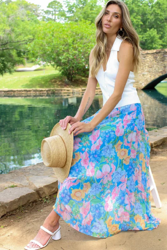 Love Story Floral Maxi Skirt