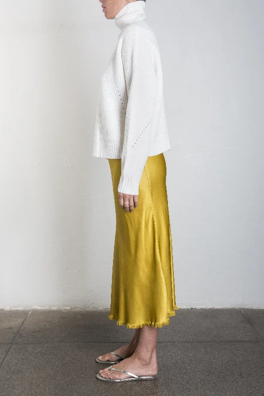 Riley Skirt in Vintage Satin - Sun