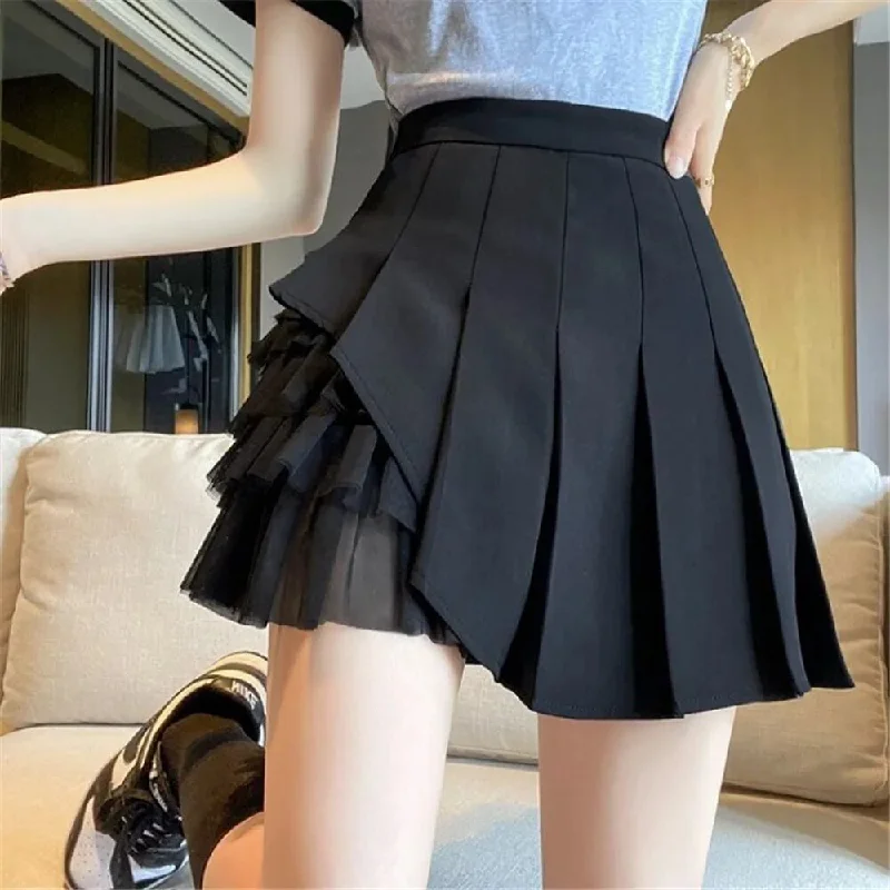 Spring Fashion Pleated Skirt: All-match School Girls Clothing