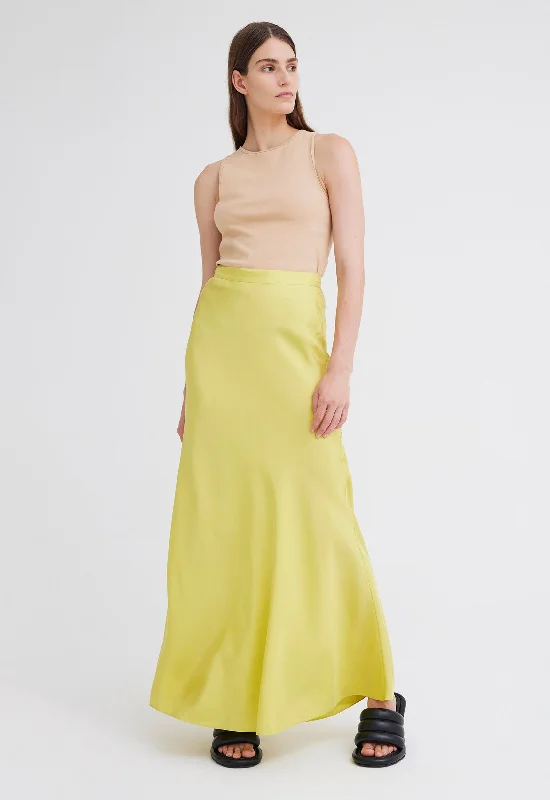 Wick Silk Maxi Skirt - Homer Yellow