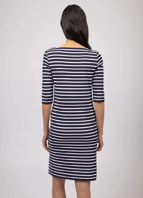 Propriano III Dress in Navy / White