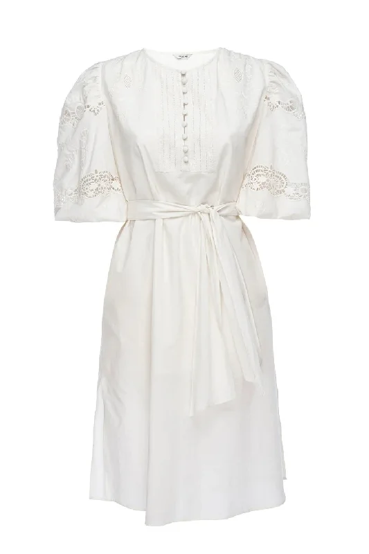 Tippi Shirt Dress in Porcelain