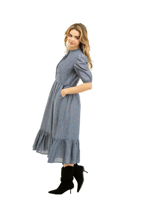 The Annika Dress | Chambray