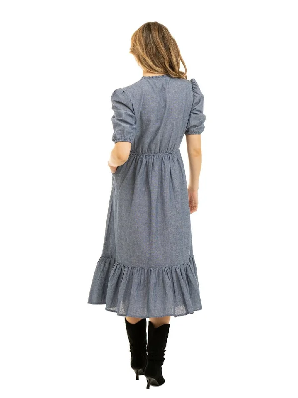 The Annika Dress | Chambray