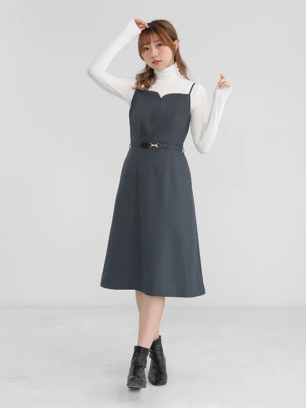 River Buckle Midi Dress