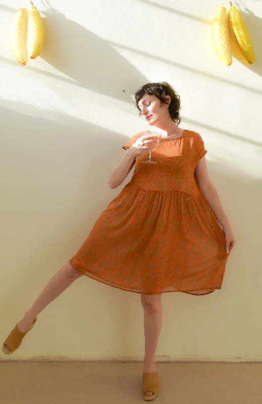 Florence Dress in Sunburst Leonotis