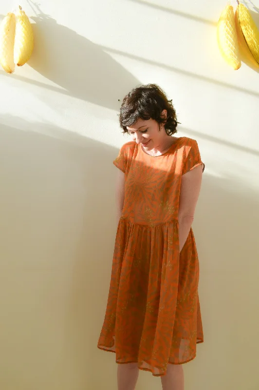 Florence Dress in Sunburst Leonotis