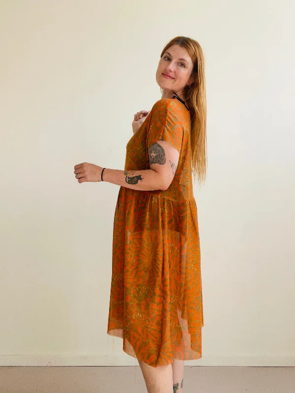 Florence Dress in Sunburst Leonotis