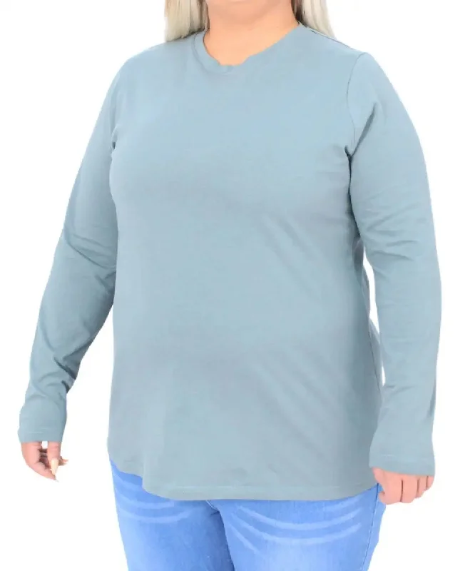 Ladies Plain Long Sleeve Tee