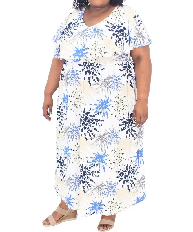 Ladies Printed Maxi Dress