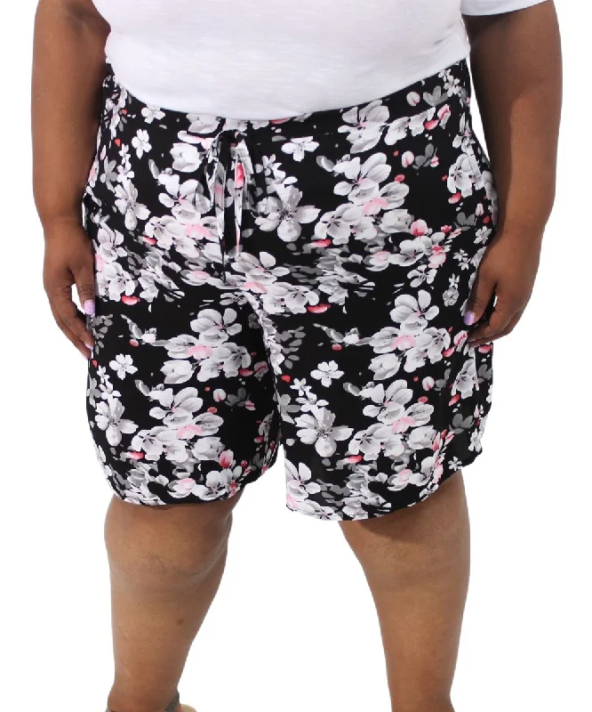 Ladies Printed Rayon Shorts