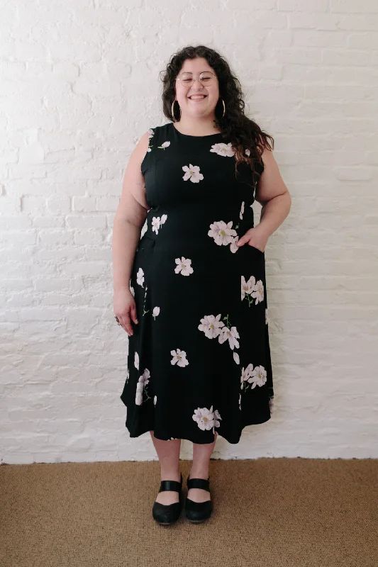 Lori Dress in Black Magnolia