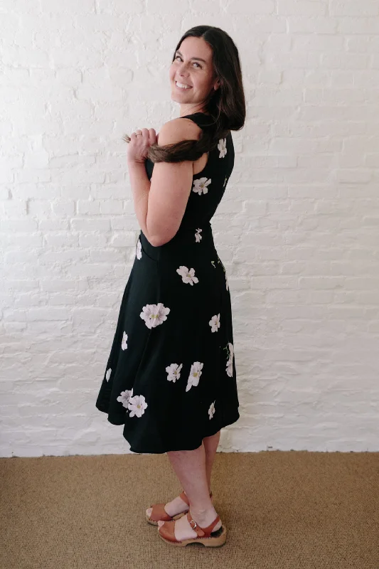 Lori Dress in Black Magnolia