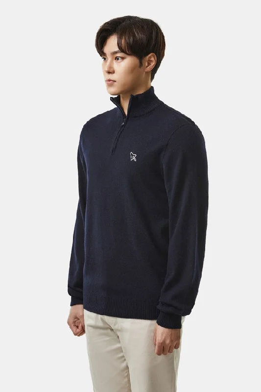 Spaceship Knit Half zip Men