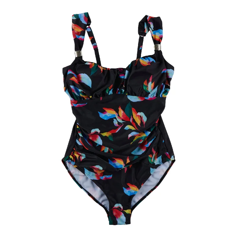 ACX Active Women's Tropical Leaf One-Piece Swimsuit