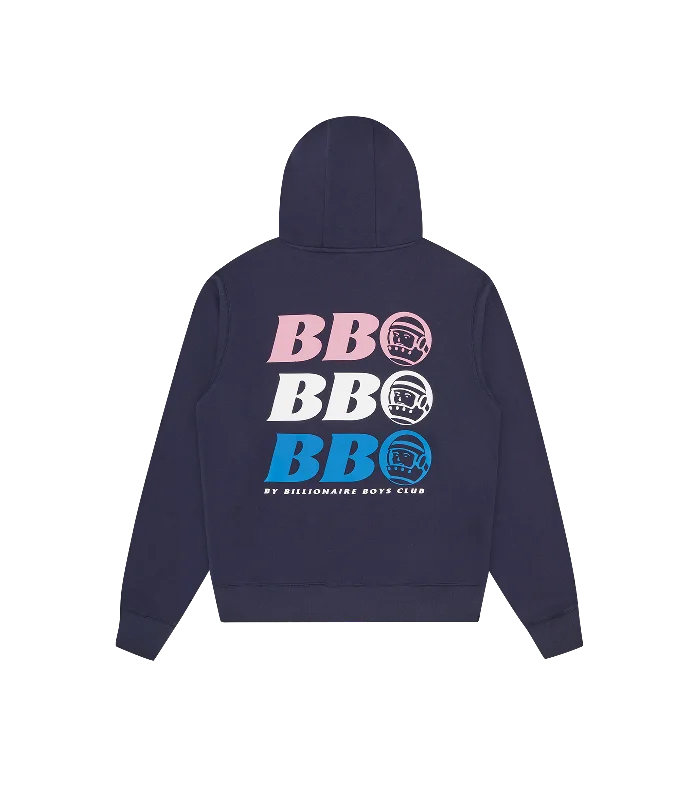 BB ASTRO REPEAT LOGO POPOVER HOOD - NAVY