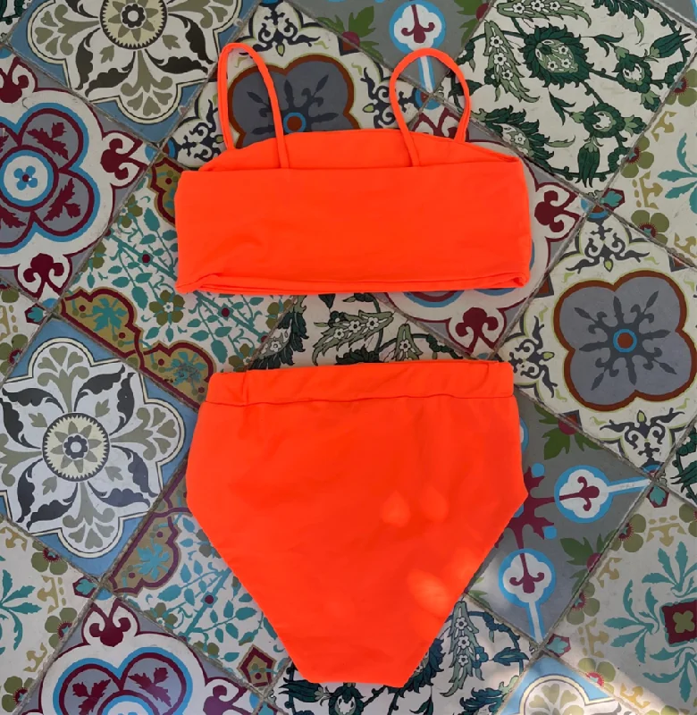 Bikini set - swimwear- BI2201S Fluo orange