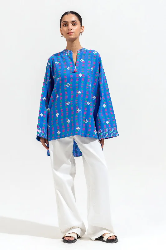 EMBROIDERED JACQUARD SHIRT (PRET)