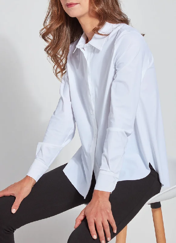 Connie Slim Shirt in White