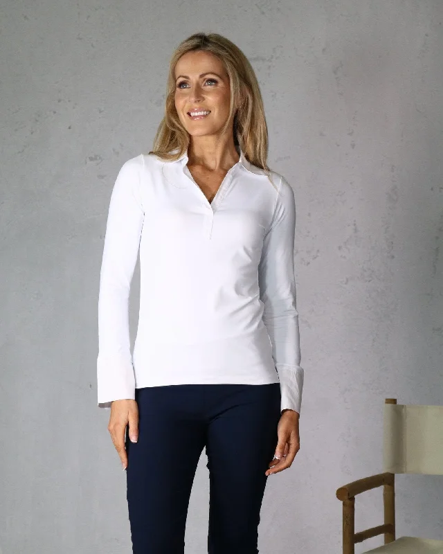 Sarah Stretch Shirt in White