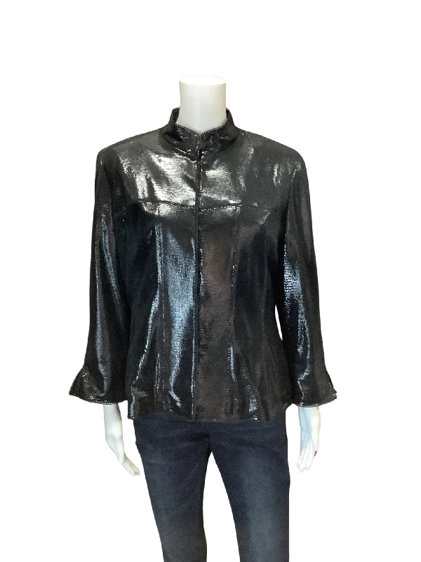 Doncaster Women's Jacket Black Leather Size: 14