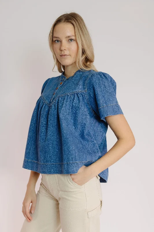 Ellis Blouse in Denim