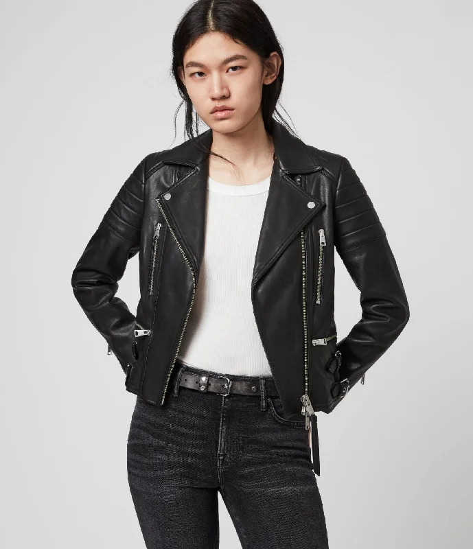 HALLEY LEATHER BIKER JACKET