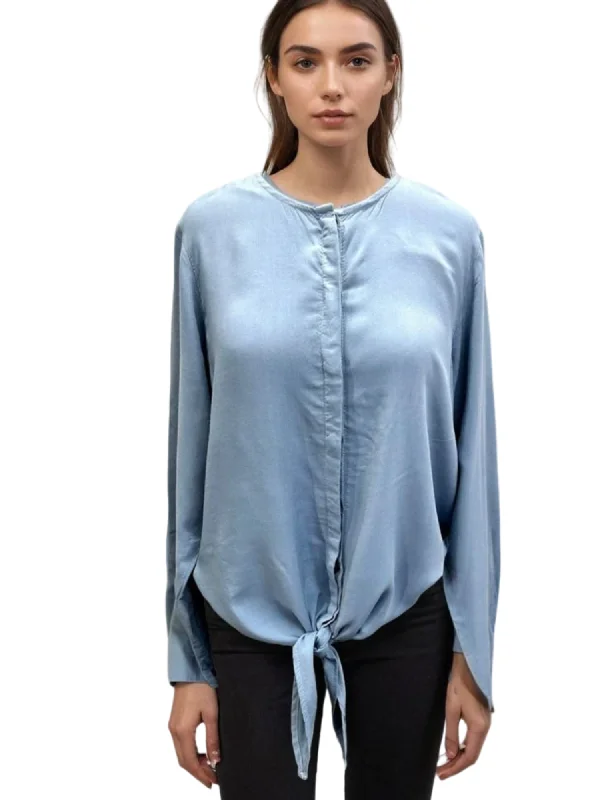 Hard Tail Tie Front Blouse (Style RV-89)