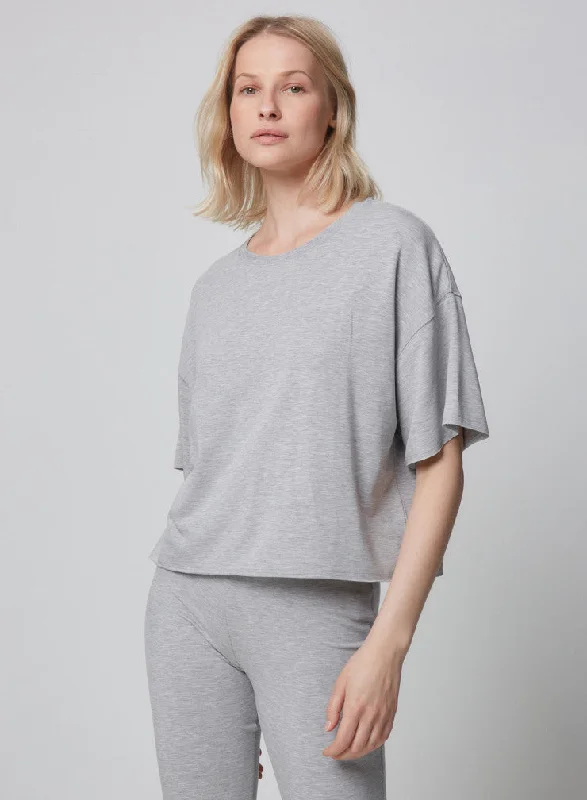 Boxy Tee Heather Grey