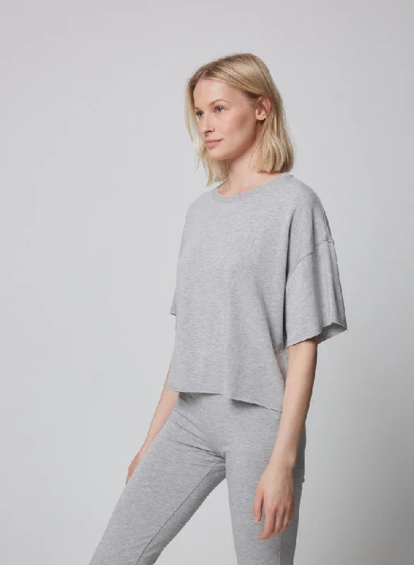 Boxy Tee Heather Grey