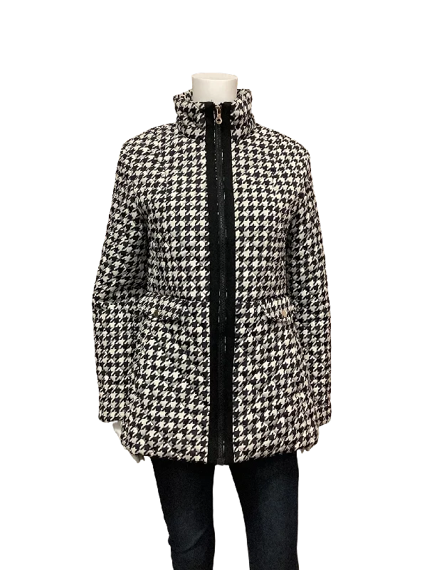 Kate Spade Women's Coat Houndstooth Quilted Lined Size: S