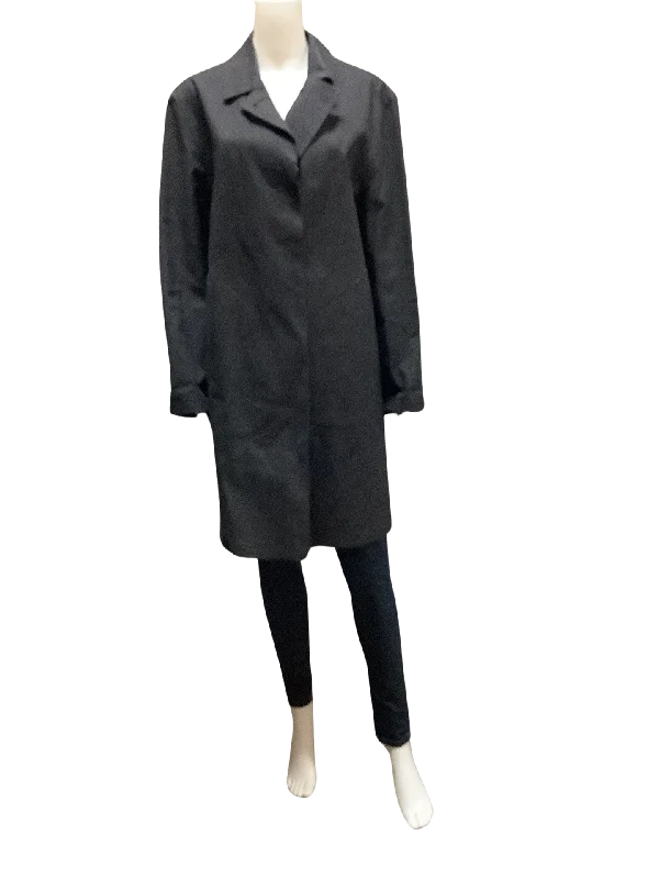 Kate Spade Women's Coat Macintosh Scottland Black Size: L