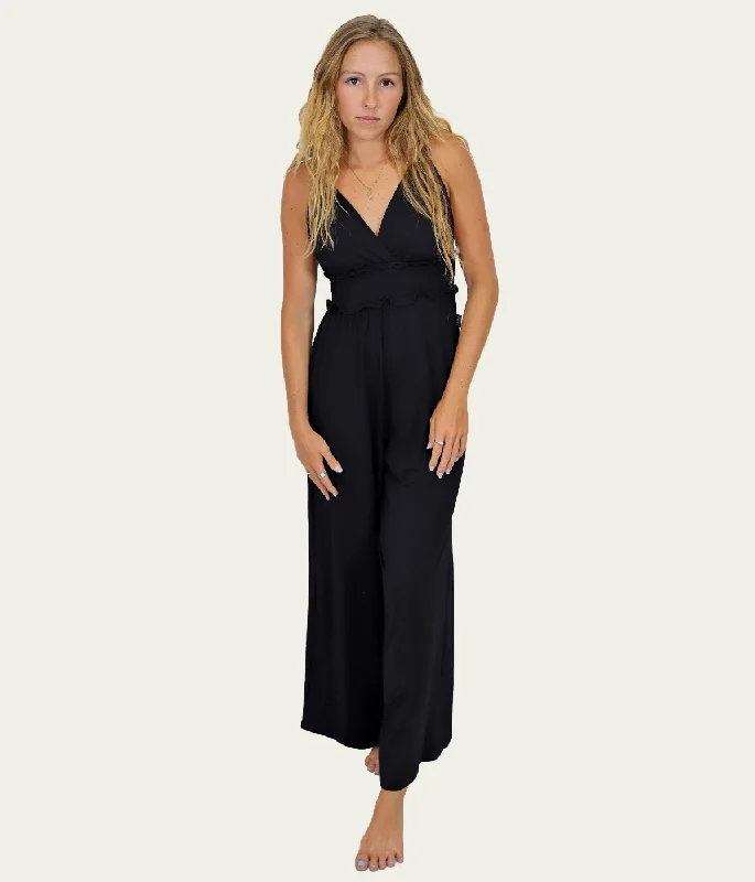 Ladies Solid Jumpsuit