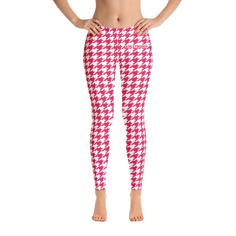 ELEVATED ESSENTIALS, THE PERFECT LEGGING RED HOUNDSTOOTH