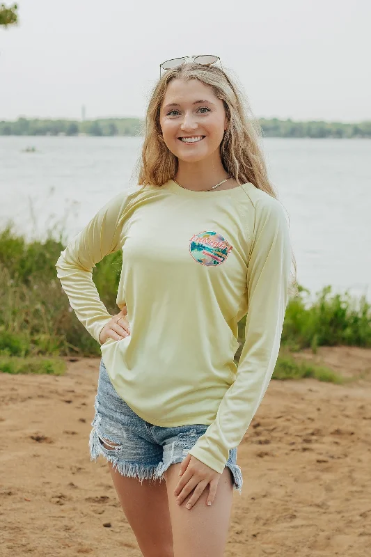 Long Sleeve Rash Guard in Yellow