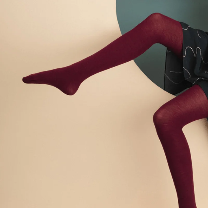 Tightology Luxe Tights - Maroon