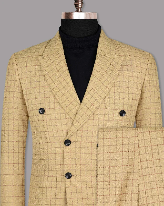 Manhattan Windowpane Double Breasted Suit