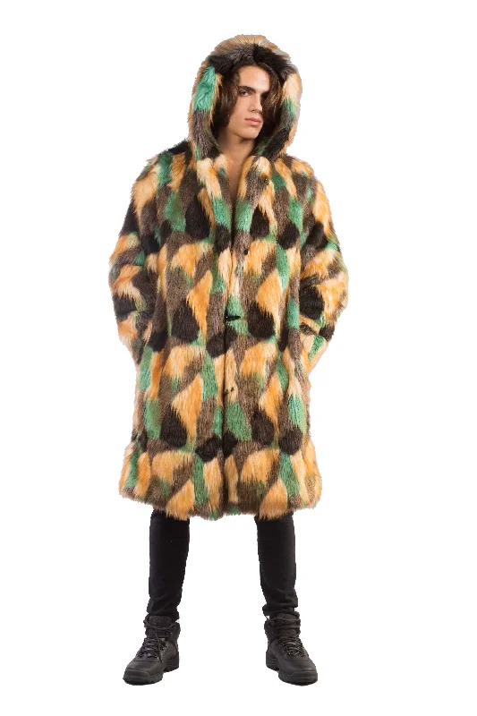 Men's Playa Coat in ""Acid Poly Green""