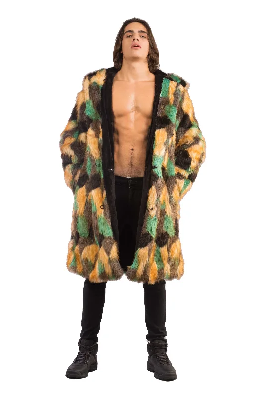 Men's Playa Coat in ""Acid Poly Green""