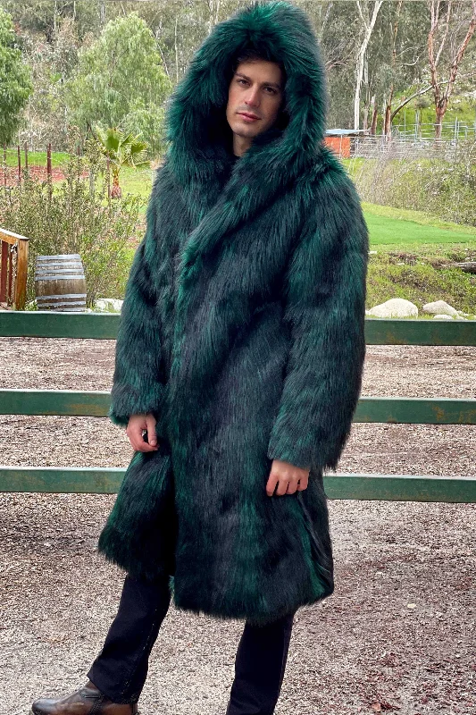 Men's Playa Coat in ""Green Wolf""