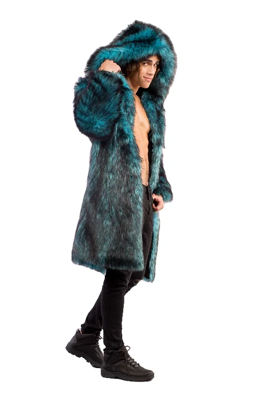 Men's Playa Coat in ""Teal Wolf""