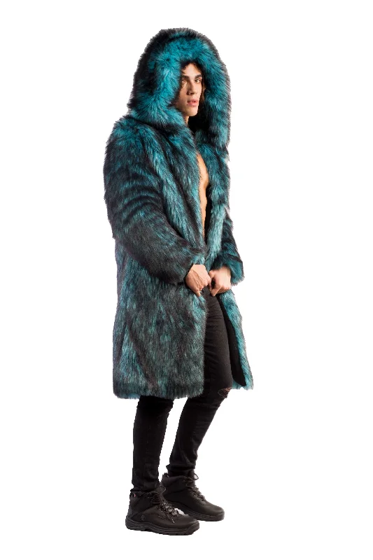 Men's Playa Coat in ""Teal Wolf""