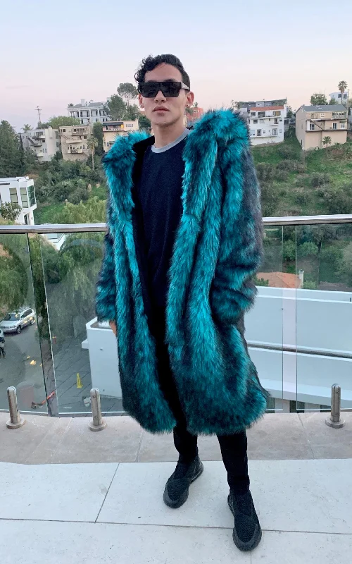 Men's Playa Coat in ""Teal Wolf""