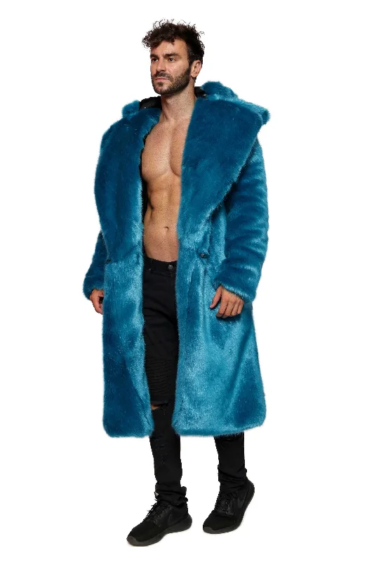 Men's Vandal Coat in ""Cookie Monster"" Chinchilla