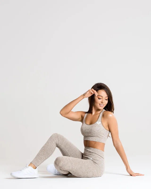 Move Seamless Leggings | Brown Grey Marl