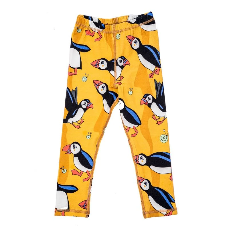 Yellow Puffin Leggings