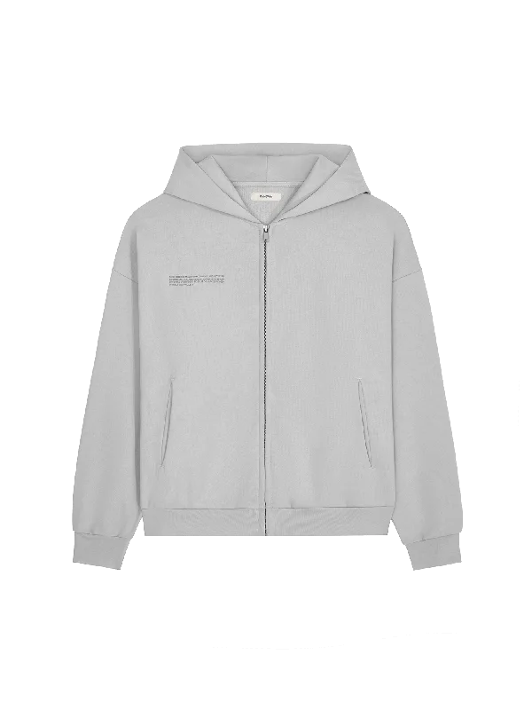 Natural Dye Oversized Hoodie—midnight fog grey